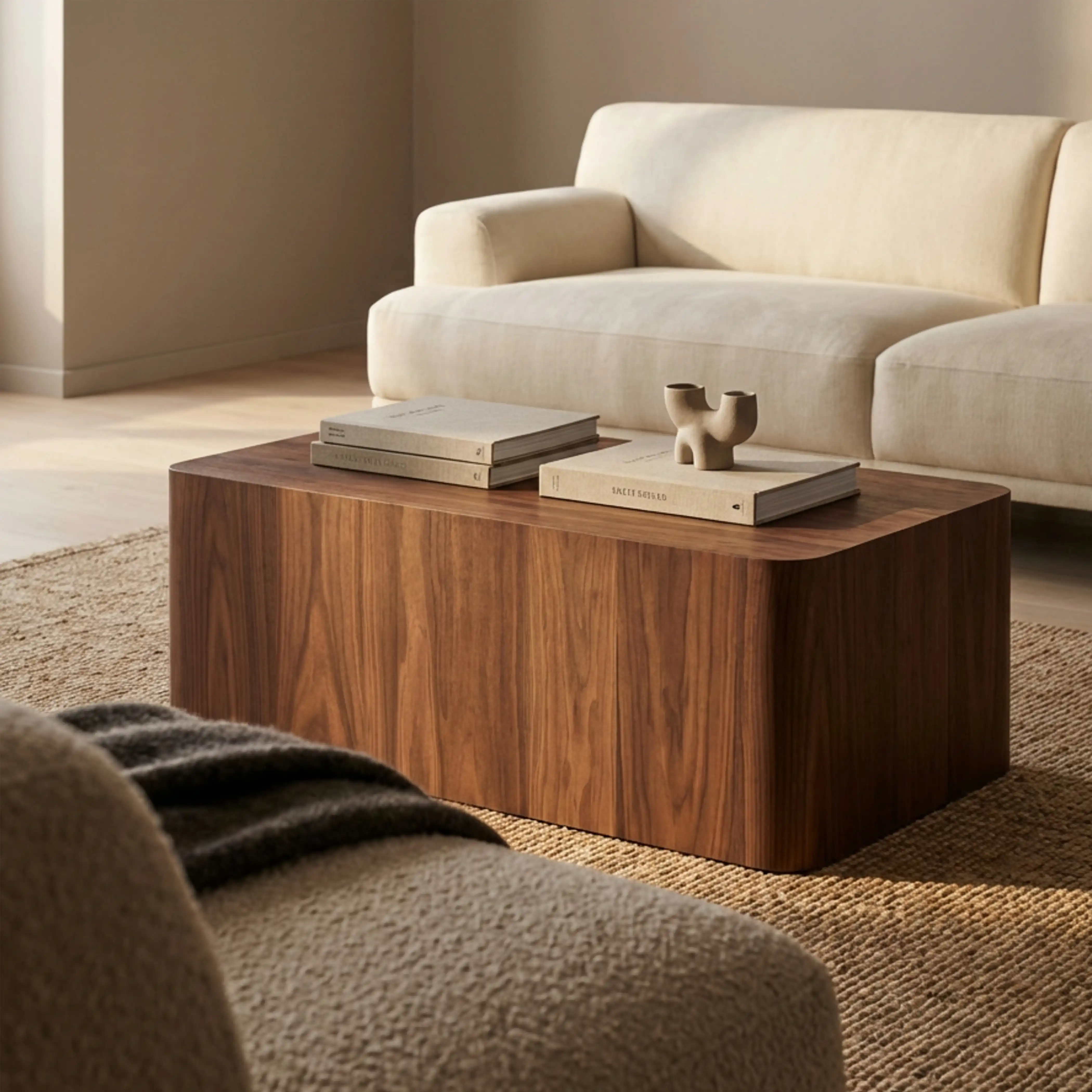 Ember Rectangle Wooden Coffee Table 